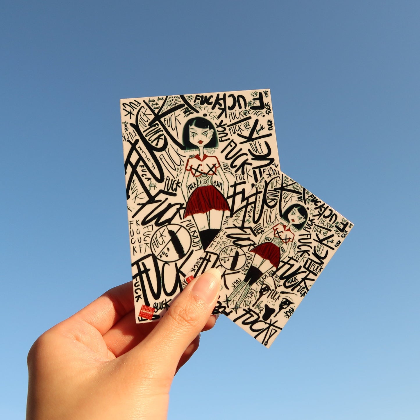 "KCUF" STICKERS